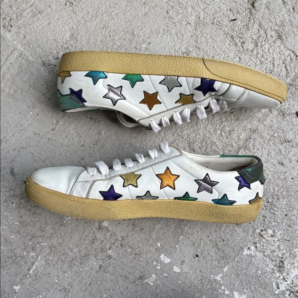 Saint Laurent multicolored Star Court classic sneakers - Picture 3 of 10